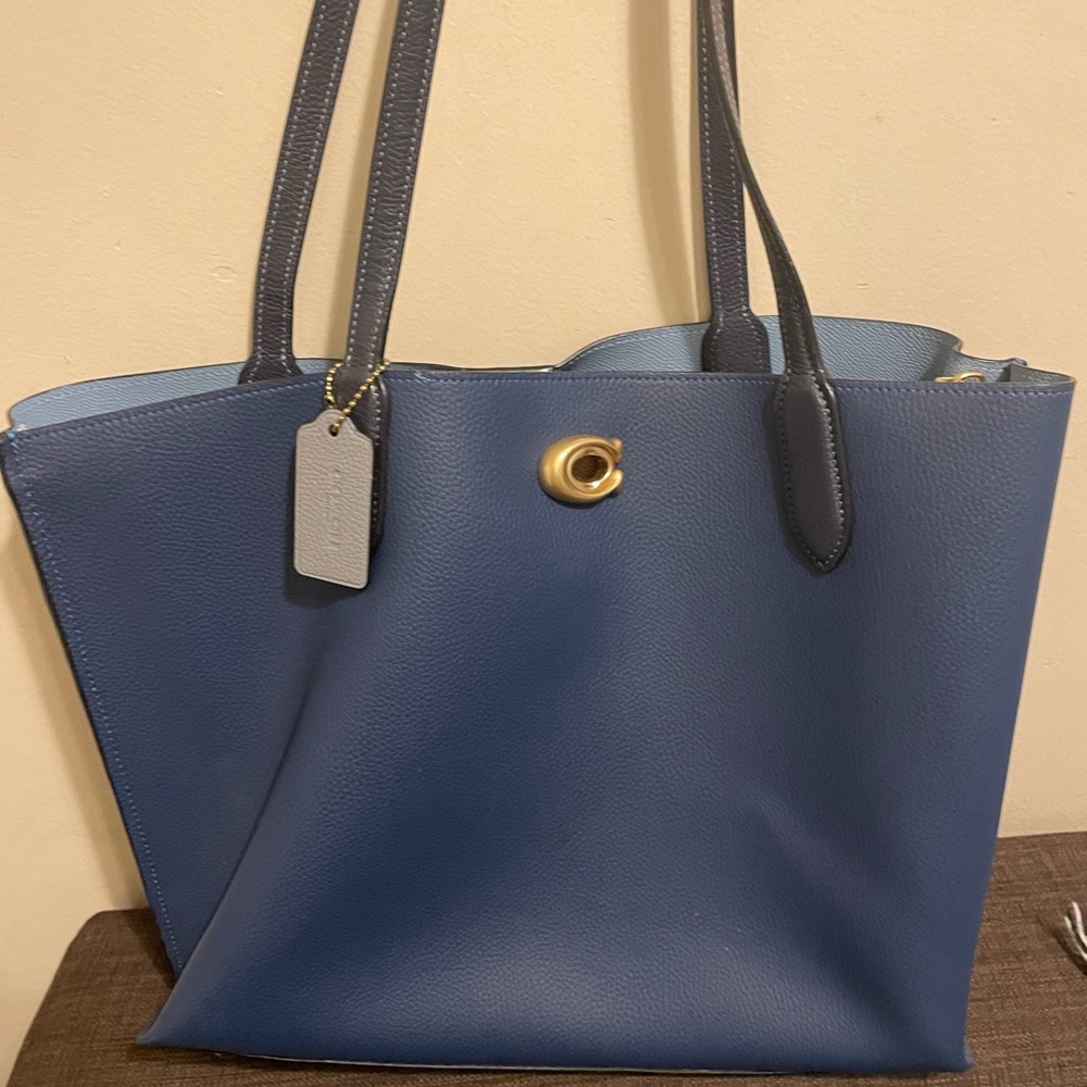 Gorgeous Blue Coach Tote